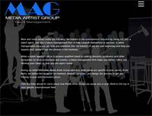 Tablet Screenshot of mediaartistgroup.com